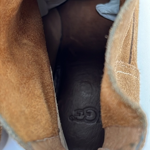 SOLD IN STORE UGG Bandara Block Heel Ankle Boots Suede 3 Size 7 - Picture 10 of 13